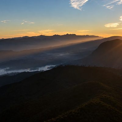 Sunrise from the summit of Adam's Peak, Sri Lanka