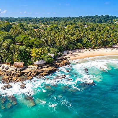 The cove at Goyambokka near Tangalle, Sri Lanka