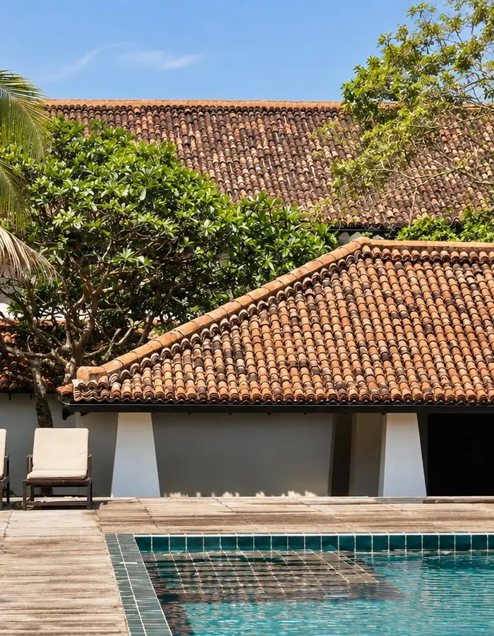 The pool at Jetwing Lagoon, Negombo