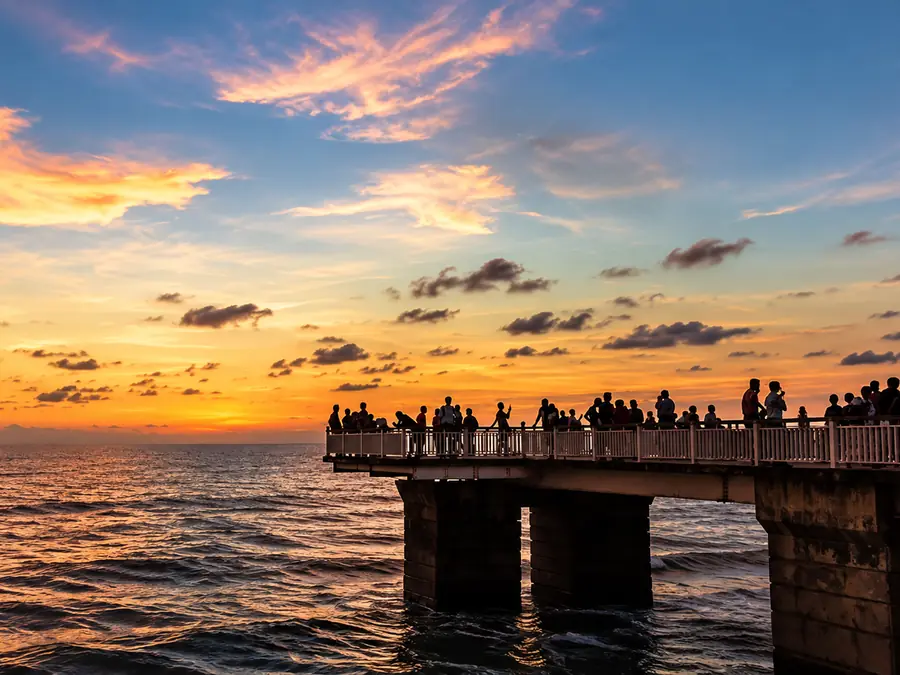 Galle Face Green, Colombo, at sunset