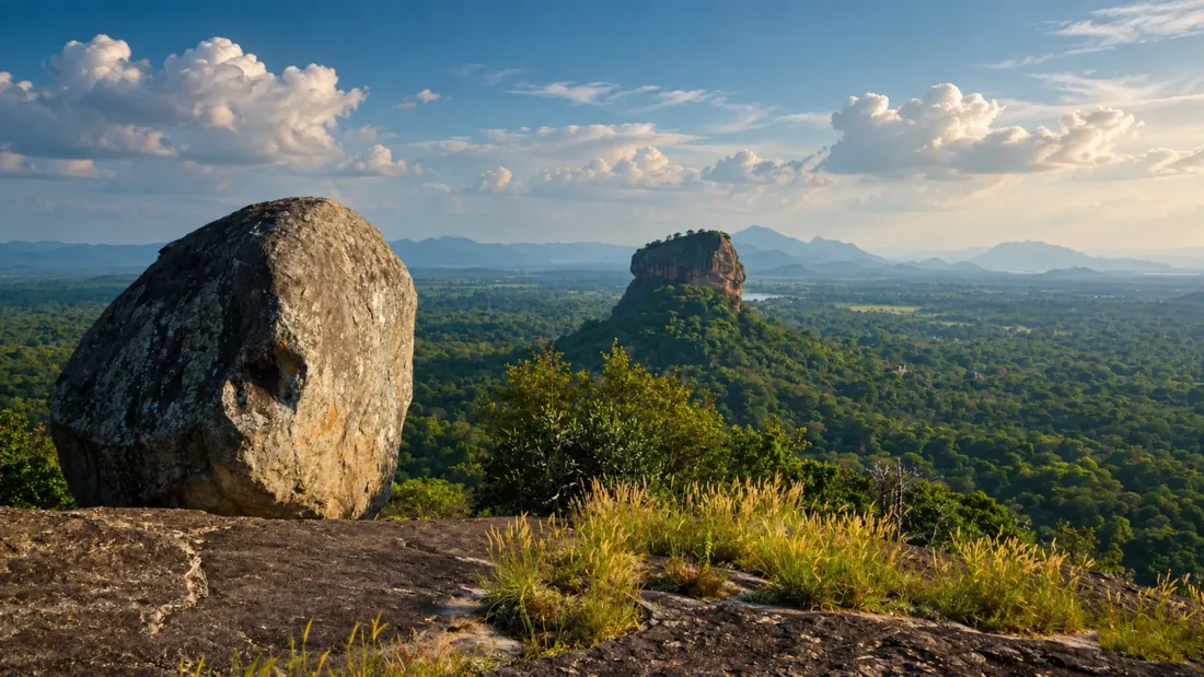 Sigiriya seen from Pidurangala