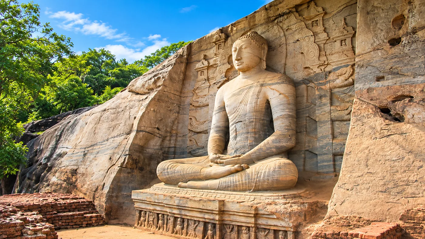 The seated Buddha at Gal Vihara, Polonnaruwa