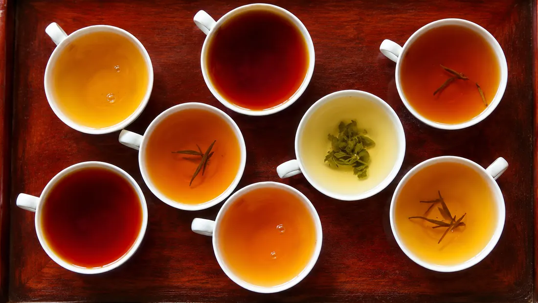 A cup of tea on a tea estate