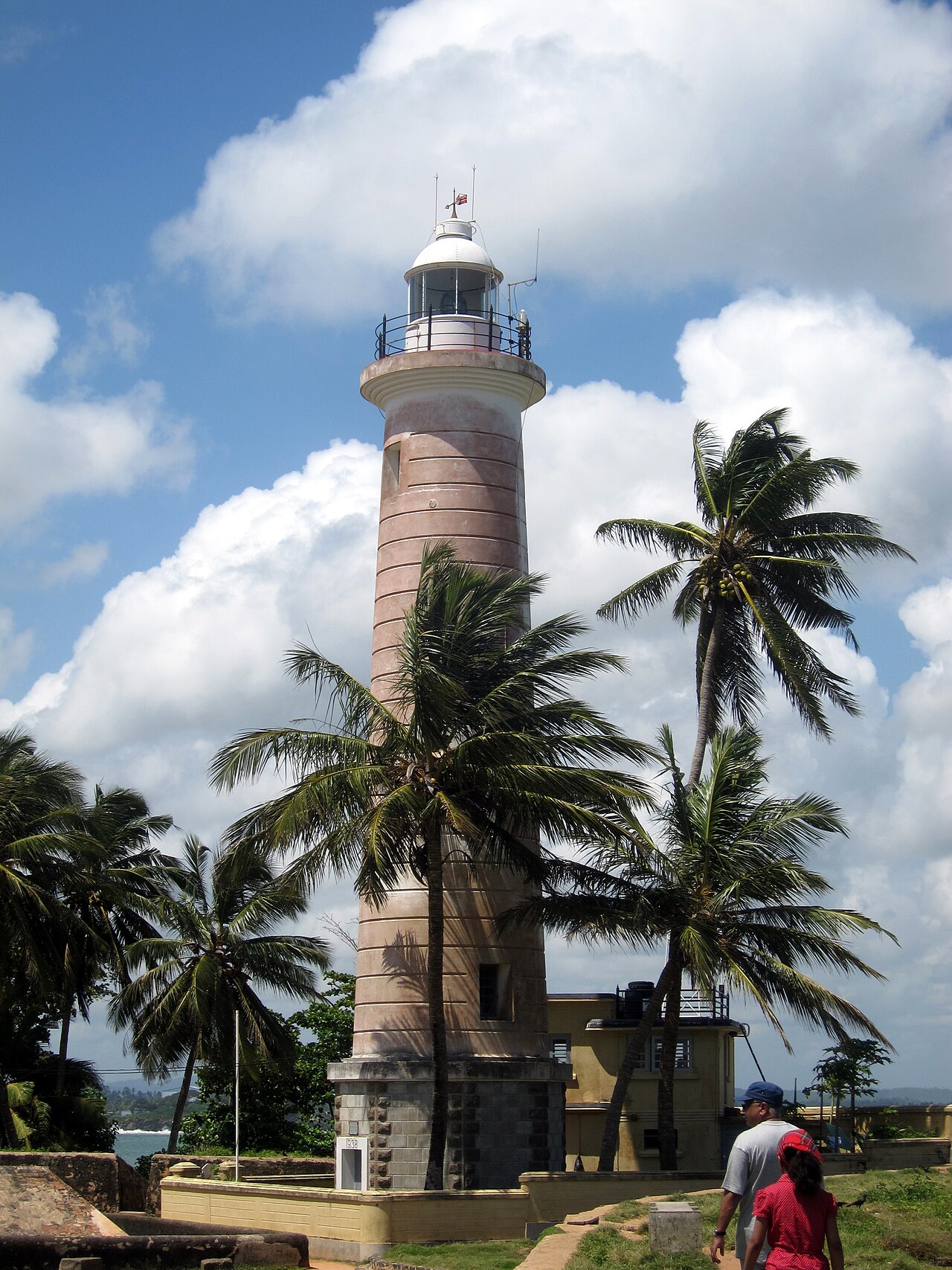 Galle Fort lighthouse on the southern coast of Sri Lanka